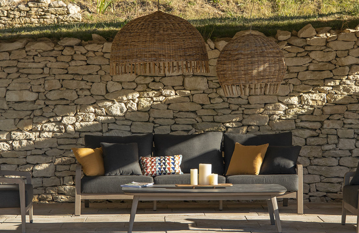Les Jardins Copenhague Gartensofa 3- Sitzer