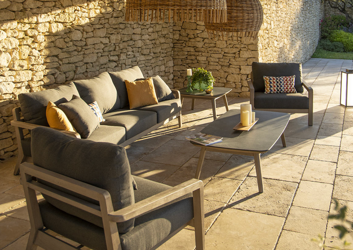 Les Jardins Copenhague Gartensofa 3- Sitzer