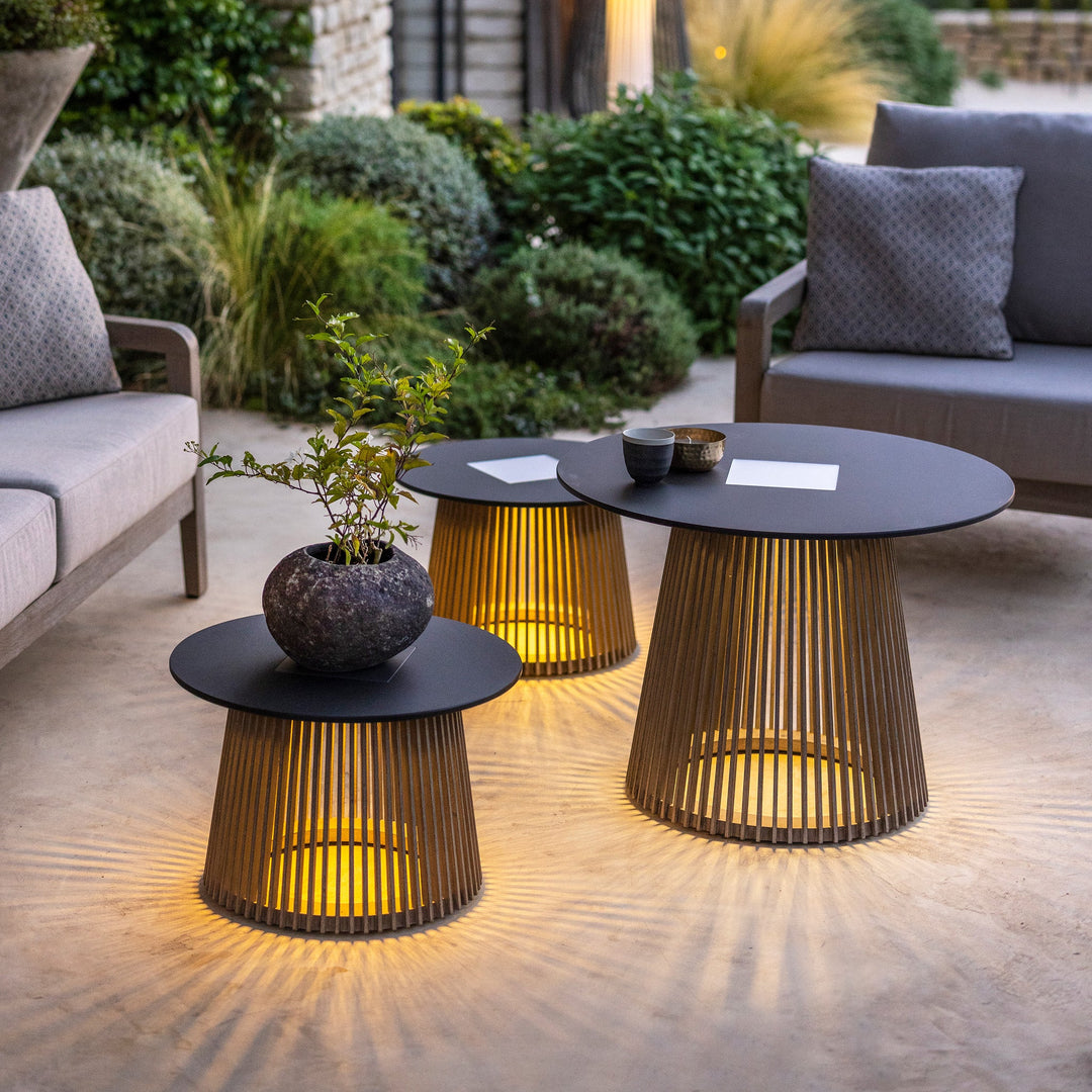 Les Jardins Tecka Solar Gartentisch