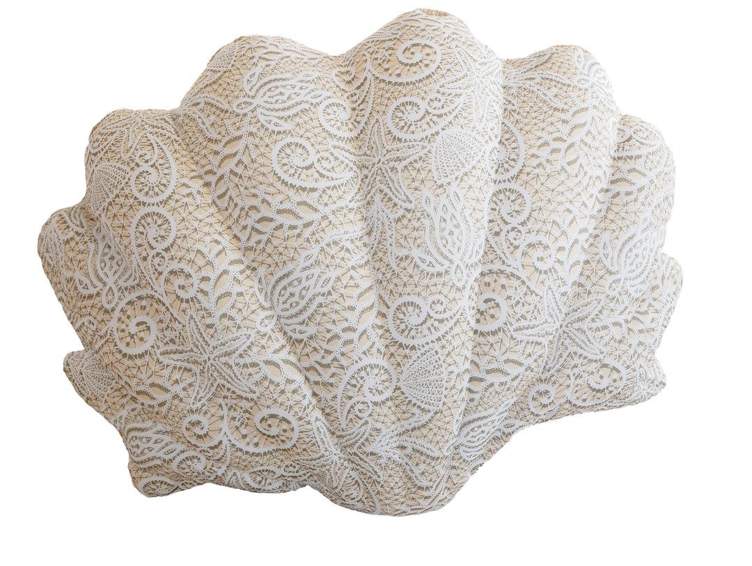MXHOME Muschelkissen - Motiv „Spitzeneffekt“.