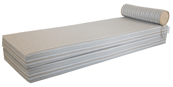 Mxhome Sun Solerger en elantero rayado y espalda blanca - colchón doble o simple - al aire libre