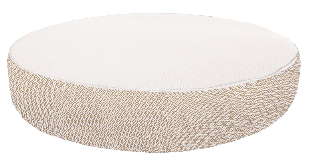 MXHOME Sonnenliege in Weiß und Beige - Outdoor