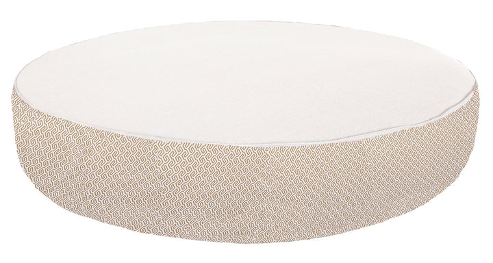 MXHOME Sonnenliege in Weiß und Beige - Outdoor