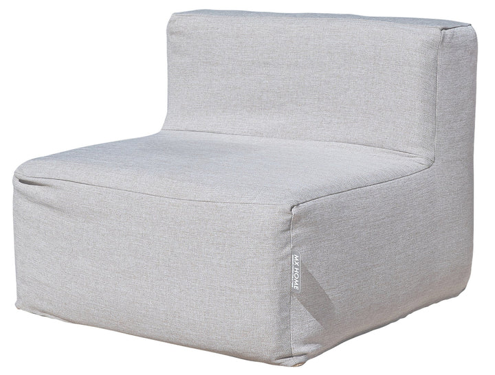 Efecto de lino gris de cojín de asiento mxhome - al aire libre
