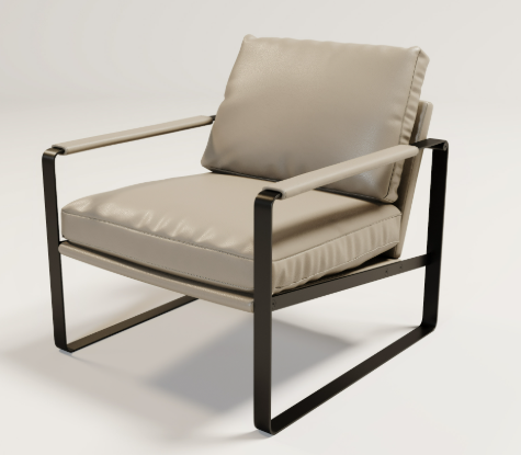 The Grand Interior Mila Sessel taupe vegan leather