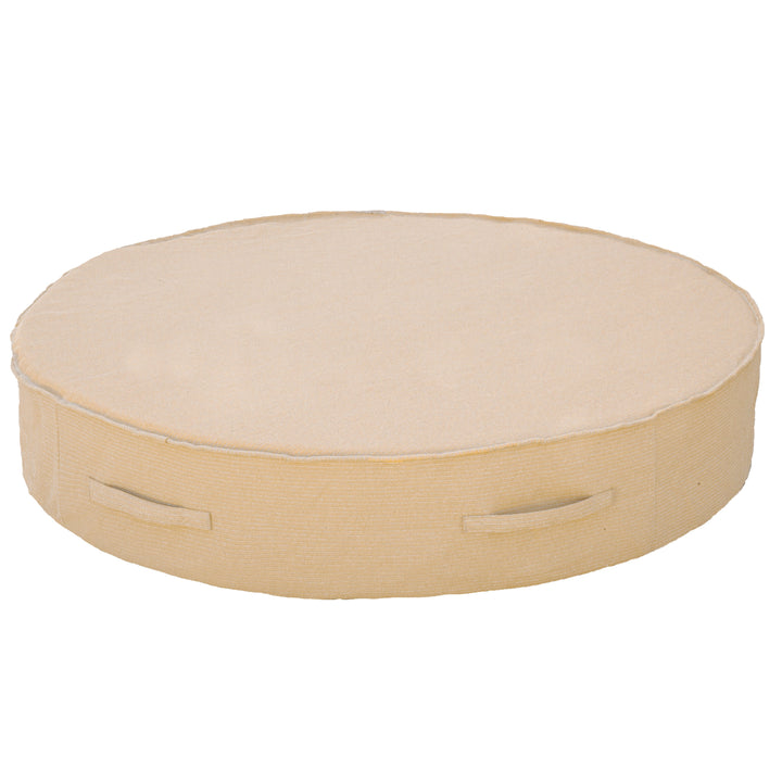 MXHOME Rundes Bett aus Schaumstoff „Bast-Effekt“ - Outdoor