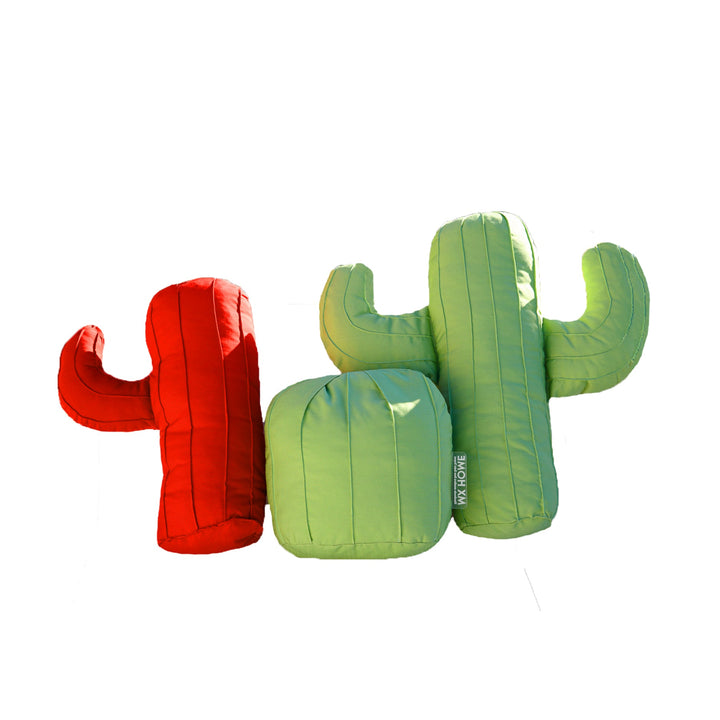 Almohada de cactus mxhome con bast o efecto verde - al aire libre