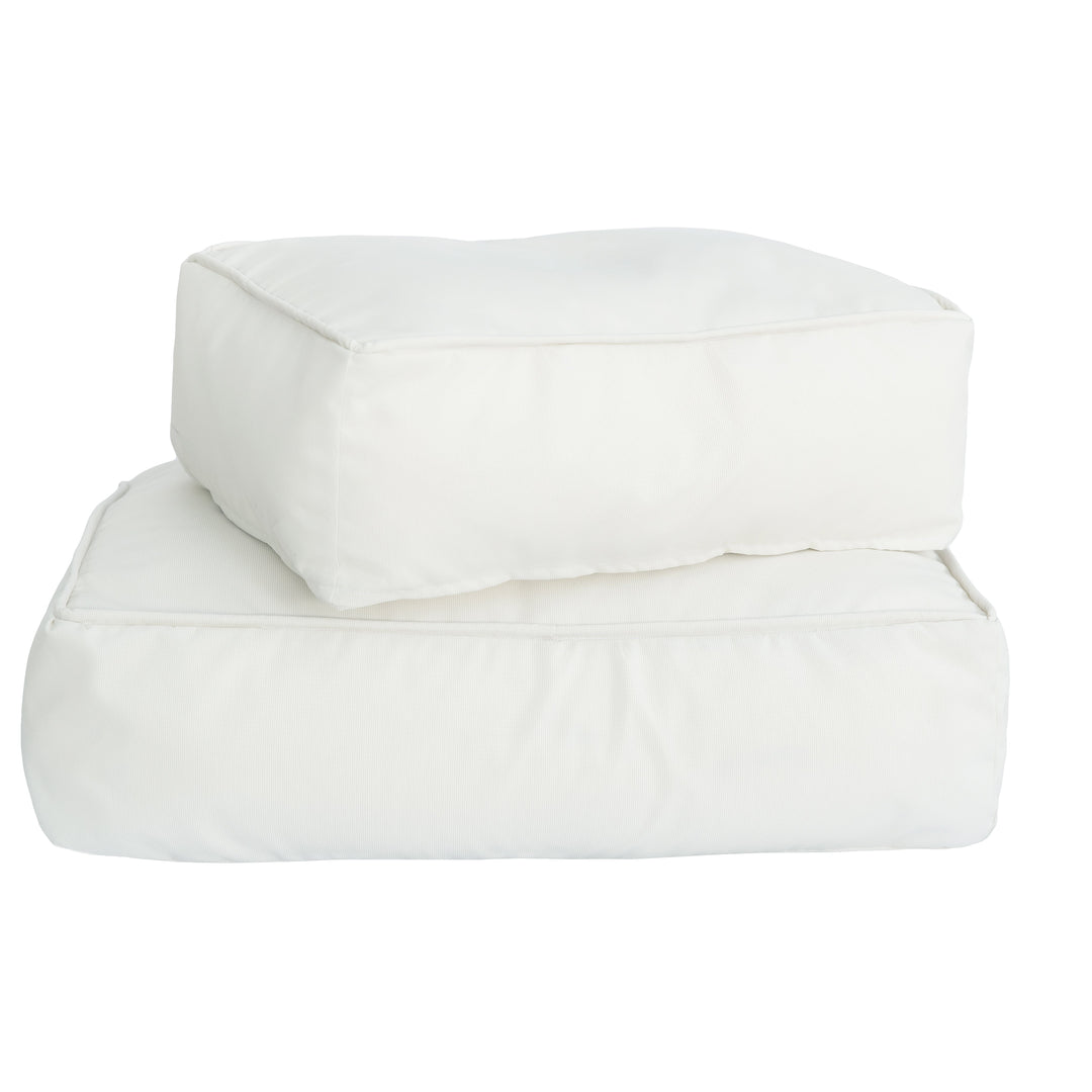 Mxhome Floor Cushion "Bast Effect" o White - Al aire libre