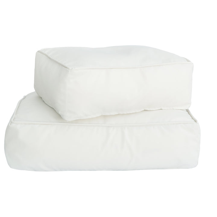 Mxhome Floor Cushion "Bast Effect" o White - Al aire libre