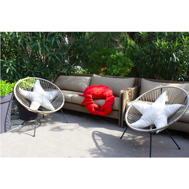 Almohada de estrella de Mxhome con efecto Bast o al aire libre blanco