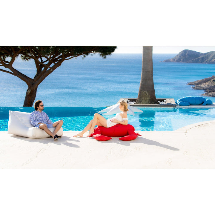 MXHOME Schwimmender XL-Sitzsack - Krabbe Raphia oder Rot - Outdoor