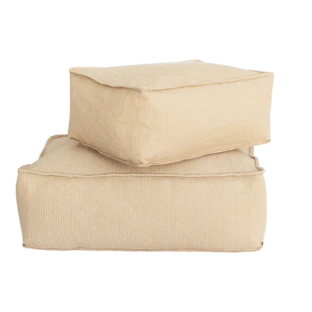 Mxhome Floor Cushion "Bast Effect" o White - Al aire libre