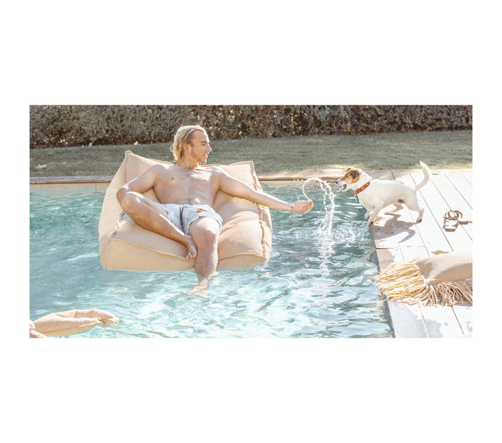 Mxhome - tumbona solar flotante con efecto de basta - al aire libre