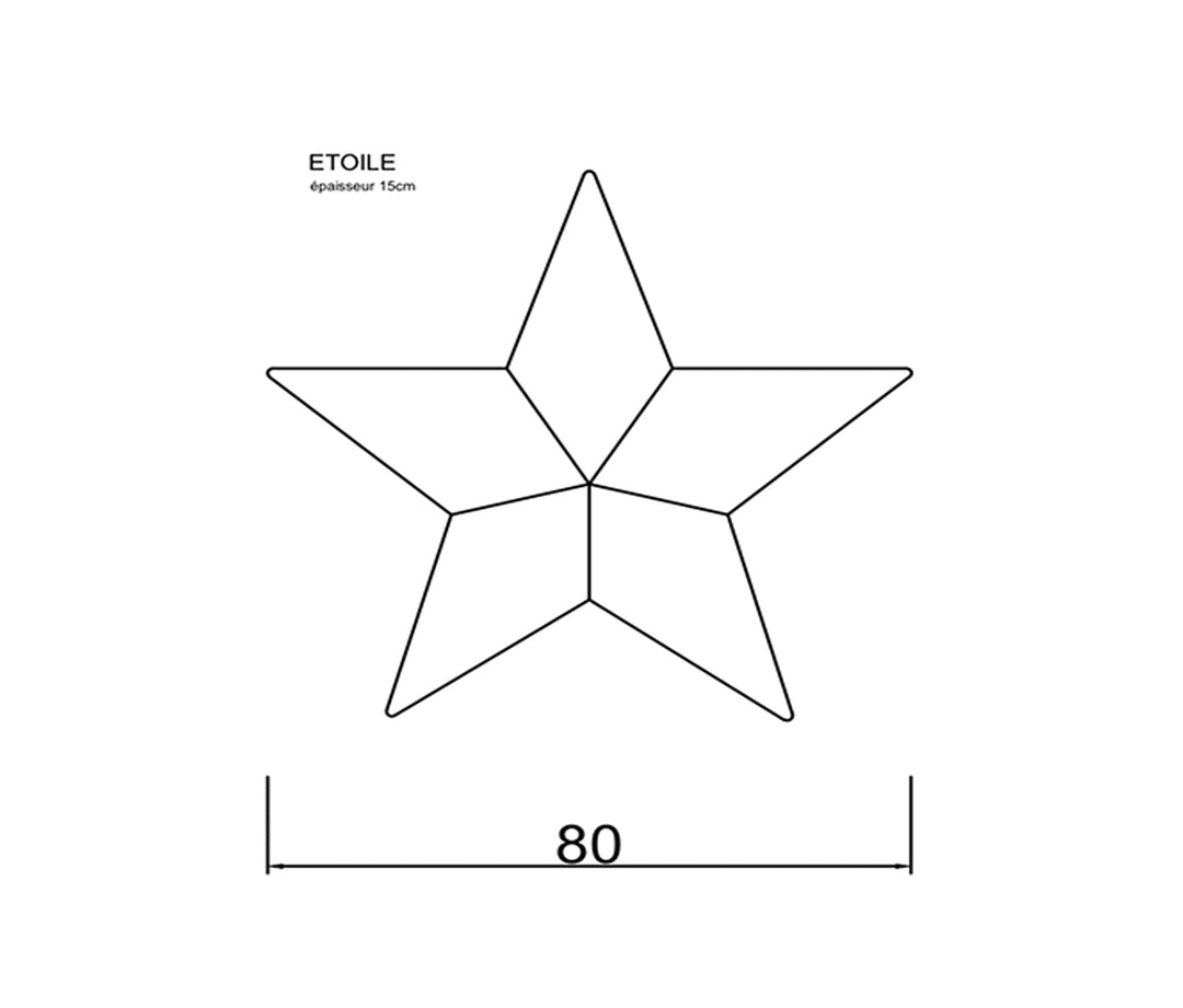 Almohada de estrella de Mxhome con efecto Bast o al aire libre blanco