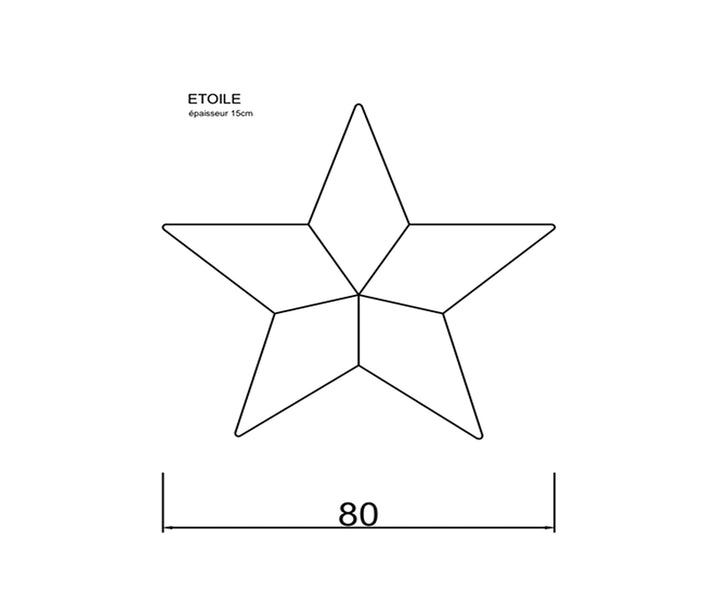 Almohada de estrella de Mxhome con efecto Bast o al aire libre blanco