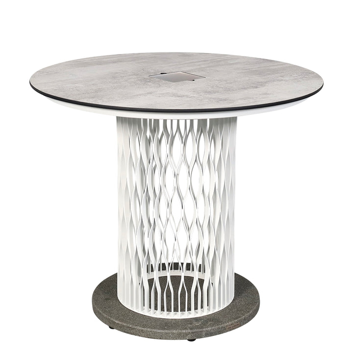 Les Jardins Mesa de jardín iluminada de halo Ø110 cm