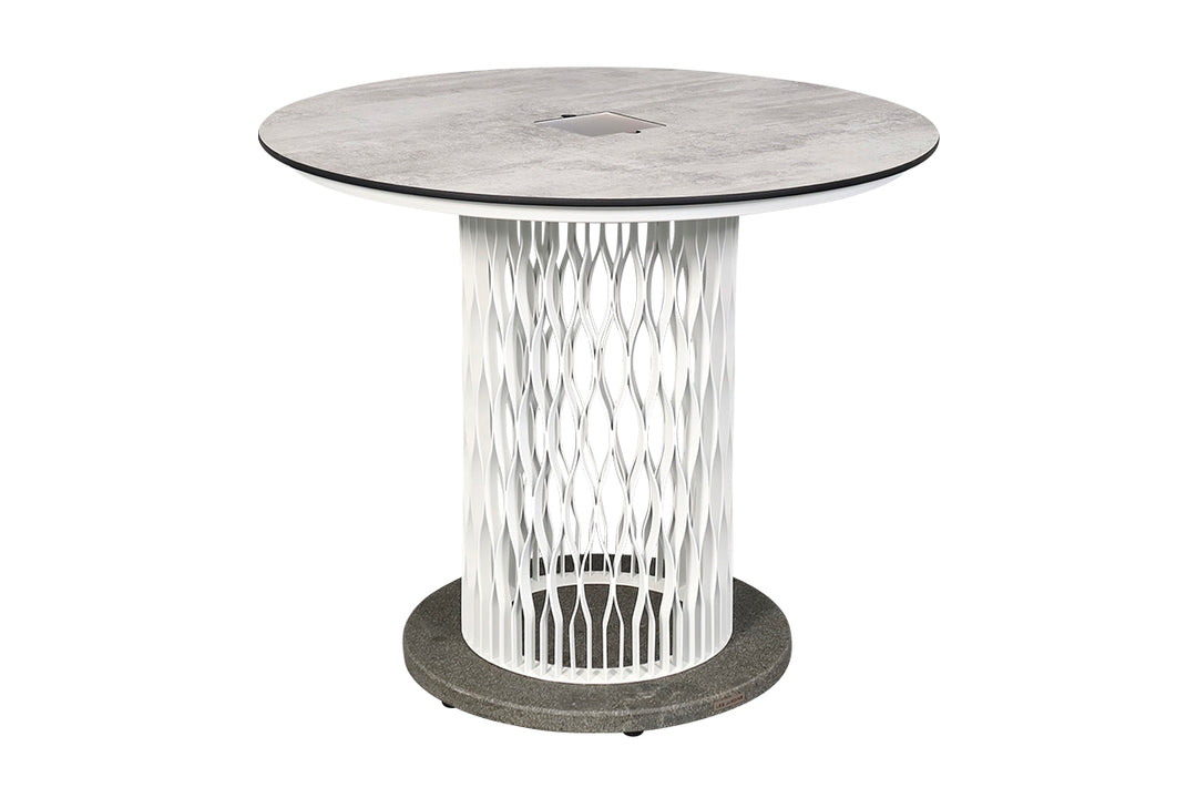 Les Jardins Mesa de jardín iluminada de halo Ø110 cm