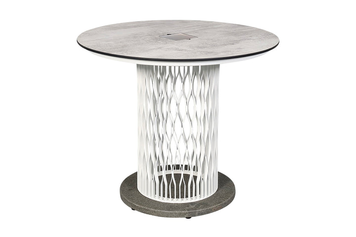 Les Jardins Mesa de jardín iluminada de halo Ø110 cm